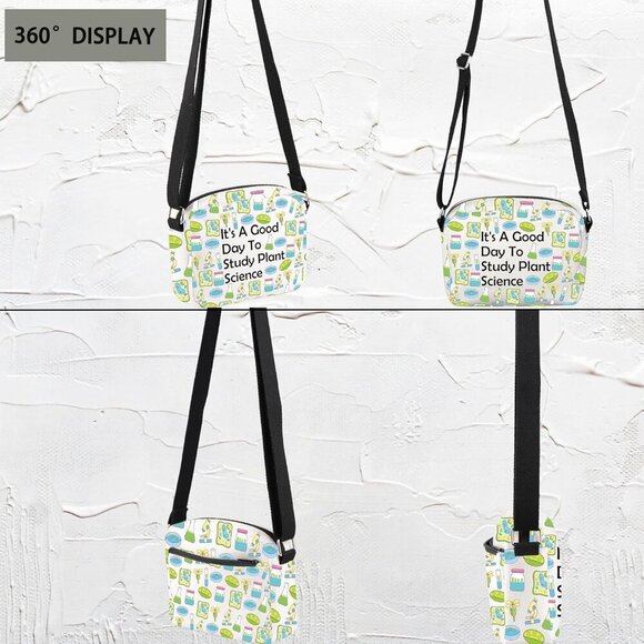 Durable Water-Resistant Crossbody Purse - Ideal for Plant Lovers and Scientists - Picture 3 of 7